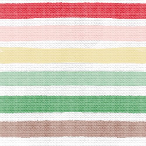 Lindsay Anne - Snuggle Stitch Stripe With Pink Large