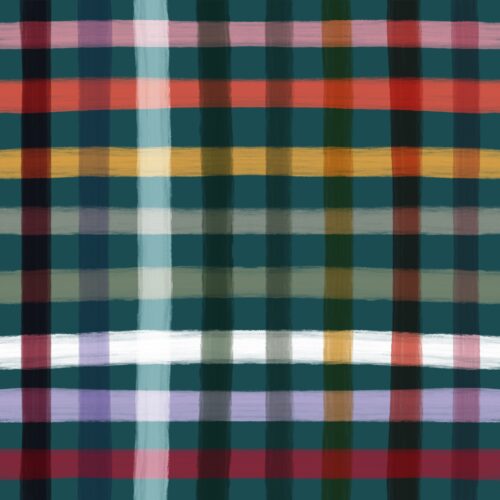 Lindsay Anne - Solstice Plaid Dark Teal