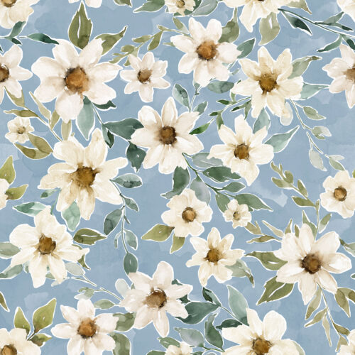 Hip Kid Design - Something Blue Watercolor Florals