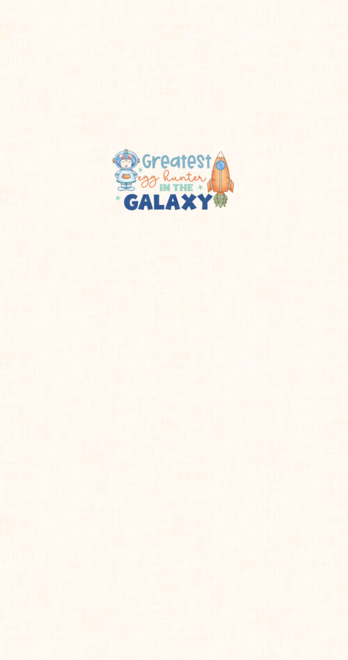 Krystal Winn - Space Bunny Panel Egg Hunter Boy