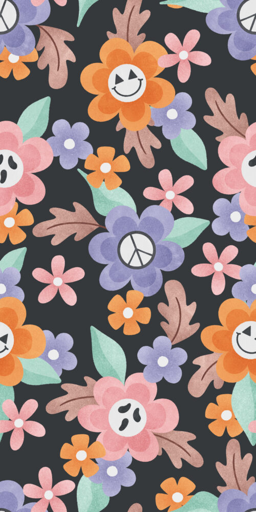 Krystal Winn - Spooky Cute Halloween Floral Black