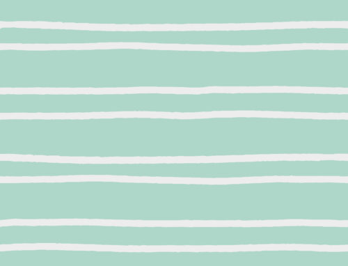 Krystal Winn - Spooky Cute Stripe Teal
