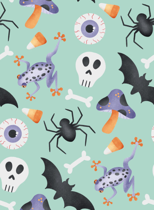 Krystal Winn - Spooky Cute Witches Brew Teal