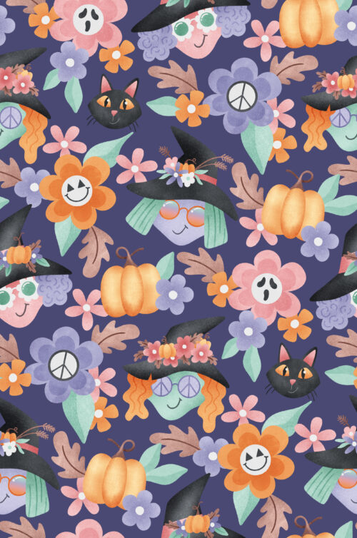 Krystal Winn - Spooky Cute Witches Purple