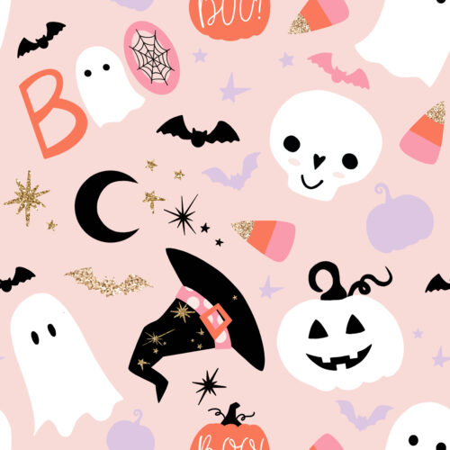 Hip Kid Design - Spooky Cute on Blush