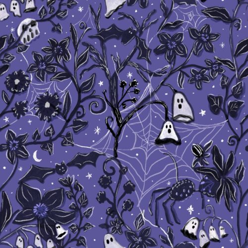 Lindsay Anne - Spooky Floral Purple