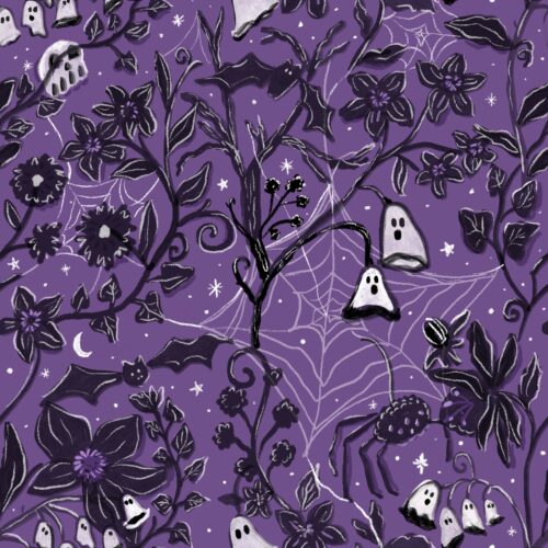 Lindsay Anne - Spooky Floral Violet