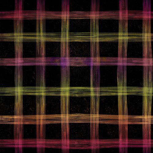 Lindsay Anne - Spooky Lane Plaid   Ombre Glow