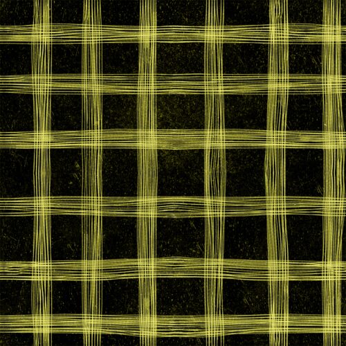 Lindsay Anne - Spooky Lane Plaid   Yellow Glow