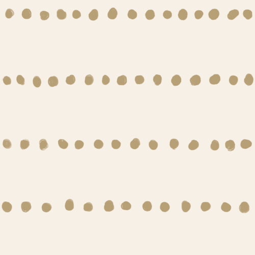 Hip Kid Design - Spotted Dots in Tan on Off White