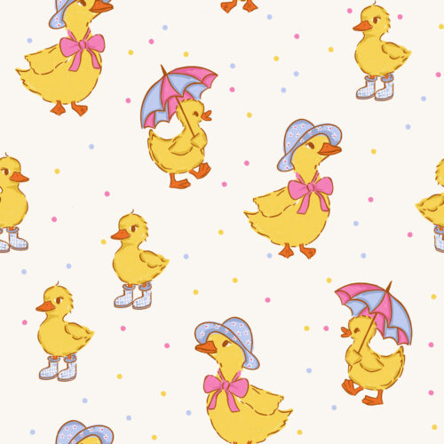 Vivie & Ash - Spring Ducks White