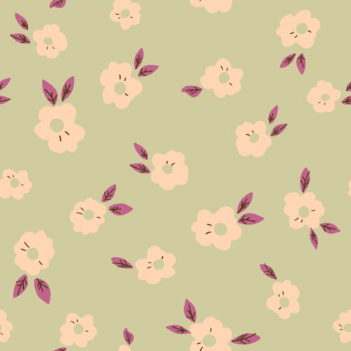 Juniper Row - Spring Flower In Green