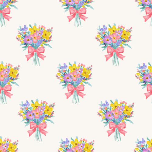 Vivie & Ash - Spring Watercolor Bouquet