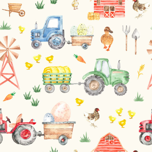 Hip Kid Design - Spring on the Farm Cream