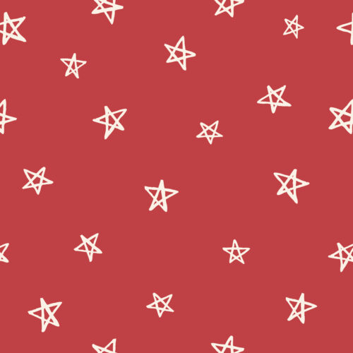 Juniper Row - Star Scribbles Cherry Red4