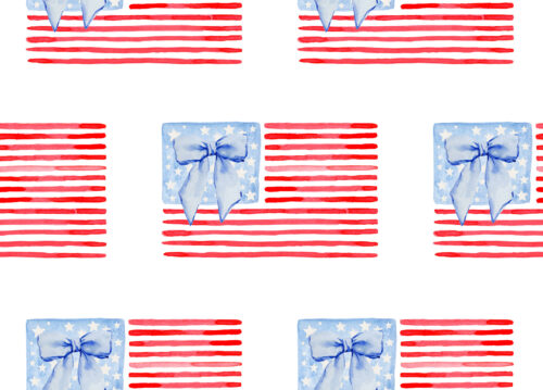 Hip Kid Design - Star Spangled Bows American Flag