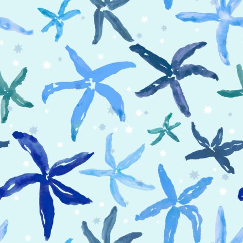 Lindsay Anne - Starfishstaccatotidepoolblue