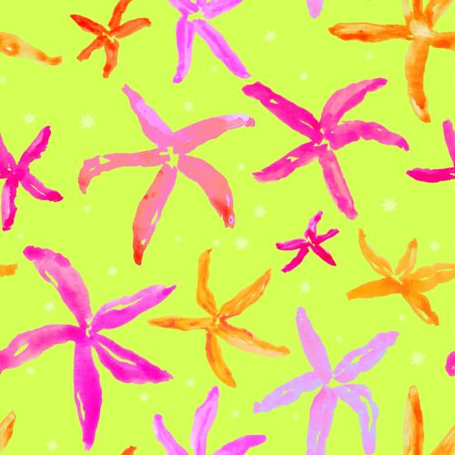 Lindsay Anne - Starfishstaccatoluminlimepink
