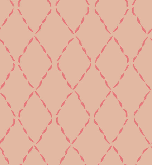 Juniper Row - Stitched Diamond In Peachy Pink