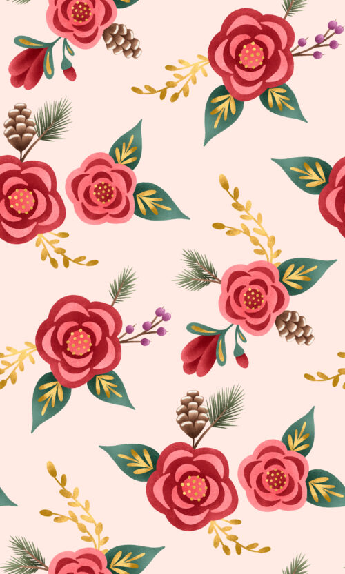 Krystal Winn - Sugar Plum Small Floral Cream