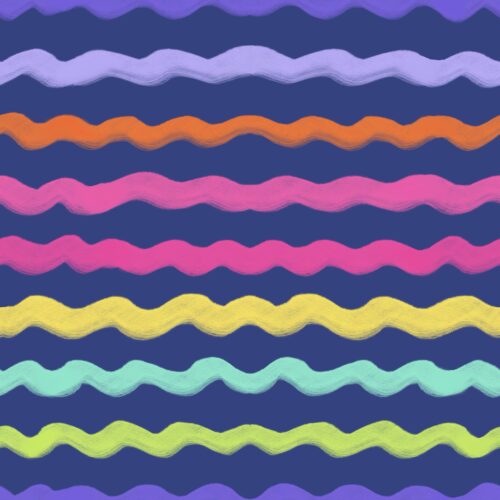 Lindsay Anne - Sugar Wavy Stripe Navy