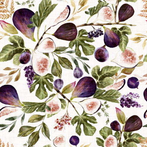 Hip Kid Design - Summer Figs and Leaves Botanical