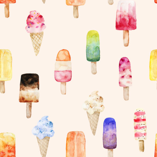 Hip Kid Design - Summer Treats on Lace Peach