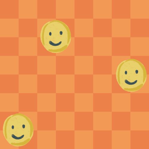 Lindsay Anne - Summer Smiles Check Orange