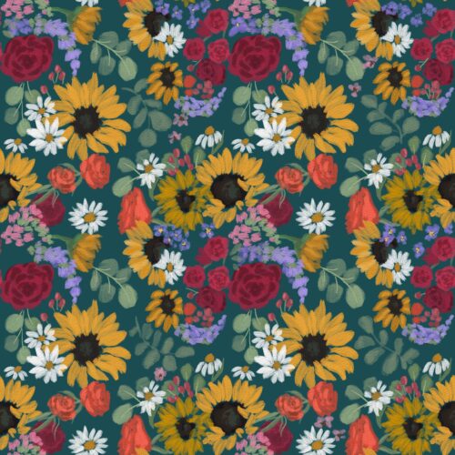 Lindsay Anne - Summer Solstice Bouquet Dark Teal