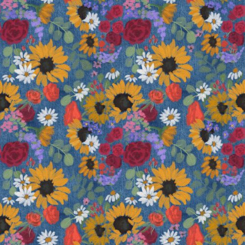 Lindsay Anne - Summer Solstice Bouquet Denim