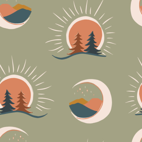 Juniper Row - Sun And Moon Green