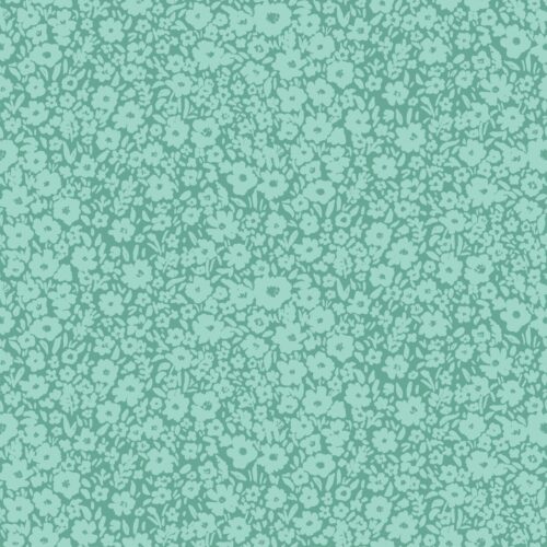 Lindsay Anne - Sunwashed Ditsy Dark Turq Green