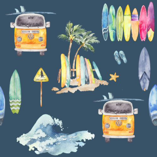 Hip Kid Design - Surf's Up Navy (1)