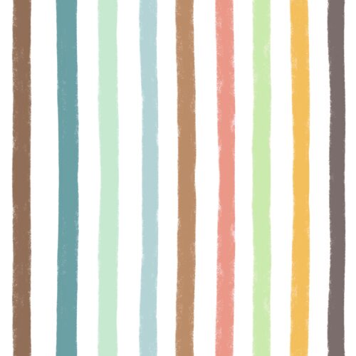 Lindsay Anne - Sweet Boardwalk Stripe White Multi