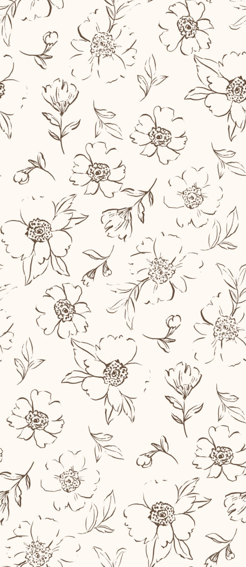 Indy Bloom Designs - Sweet Peonies Sketch In Cream