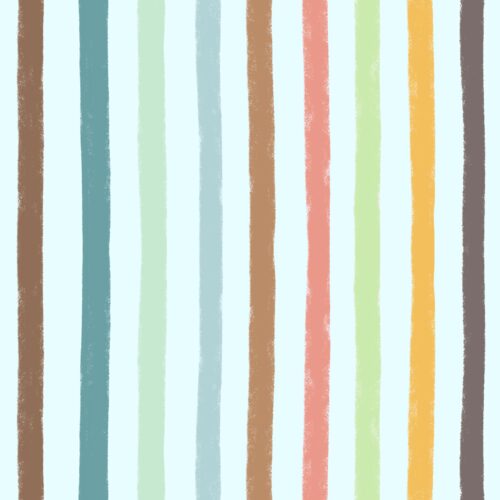 Lindsay Anne - Sweet Faded Stripe Lt Blue Multi