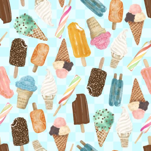 Lindsay Anne - Sweet On The Shore Lt Blue Checker