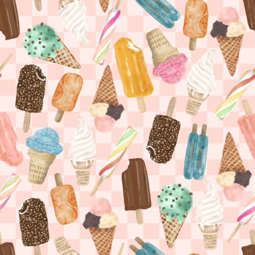 Lindsay Anne - Sweet On The Shore Lt Pink Checker