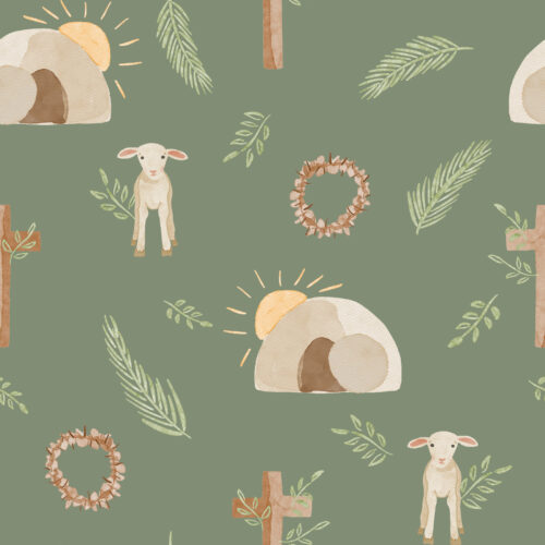 TMM Christian easter symbols green