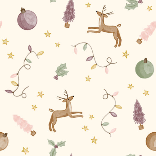 TMM Reindeer Christmas Lights sugar plum on cream rev
