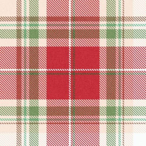 Tan Holiday Plaid