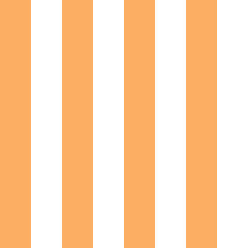 Hip Kid Design - Tangerine Orange and White Stripes