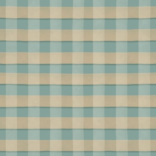 Lindsay Anne - Tealgreenplaidwithwhite