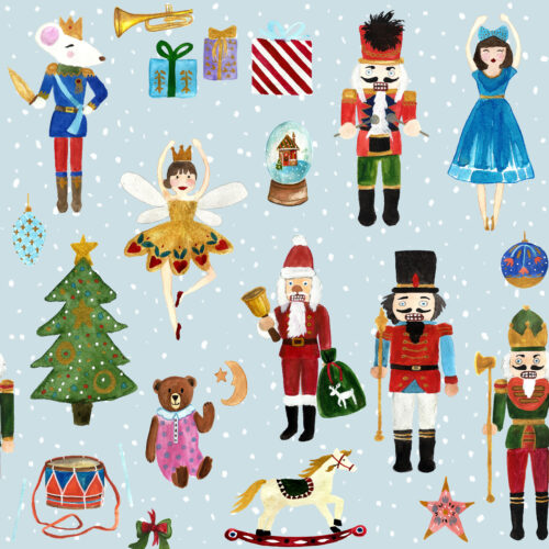 Hip Kid Design - The Nutcracker on Igloo Blue