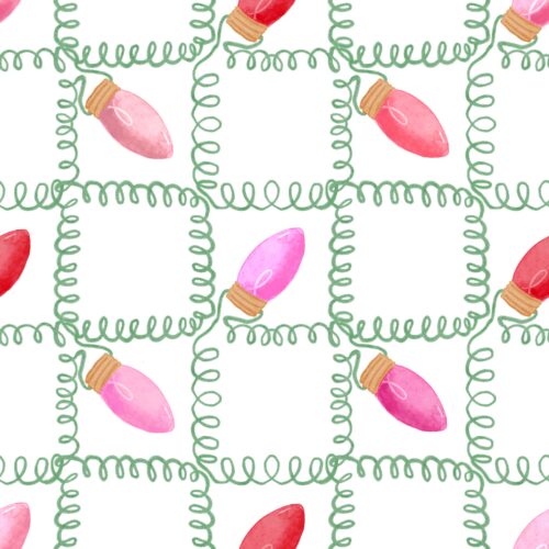 Lindsay Anne - These Check Are Lit White Pink Bulbs