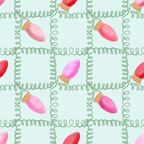 Lindsay Anne - These Checks Are Lit Mint Pink Bulbs