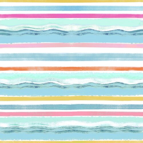 Lindsay Anne - Tidewater Stripe White Multi