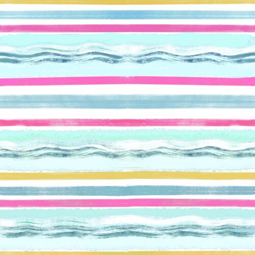 Lindsay Anne - Tidewater Stripe White Pinks
