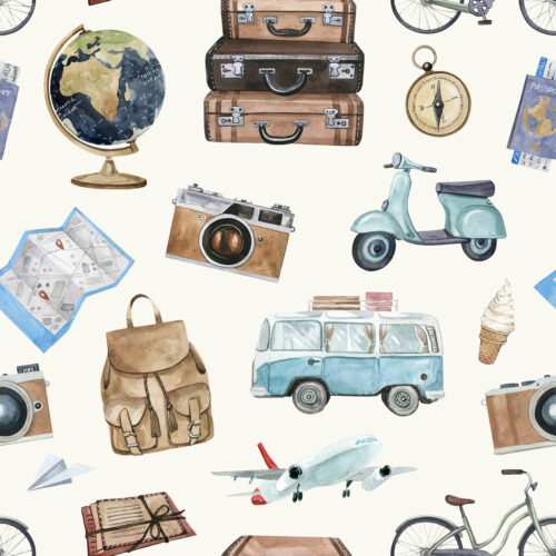 Hip Kid Design - Travel Adventures on Cream