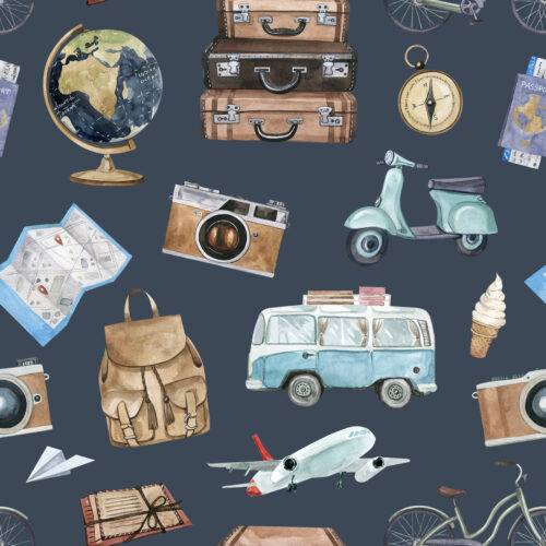 Hip Kid Design - Travel Adventures on Navy